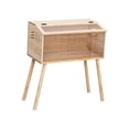 thumbnail image 2 of S SERENABLE Chick Brooder Box Small Animal Wooden Enclosure House for Birds Quails Ducks 40 cmx30 cmx30 cm, 2 of 9