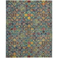 thumbnail image 2 of Nourison Vivid Floral Bohemian Teal 8' x 10'6" Area Rug, (8' x 11'), 2 of 6
