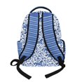 thumbnail image 3 of Xixirimido Custom 17" School Backpack for Girls Boys High School Book Bag Cute Backpack Lightweight Middle School Back Pack Daypack Elementary - Blue Horses Floral Print, 3 of 8