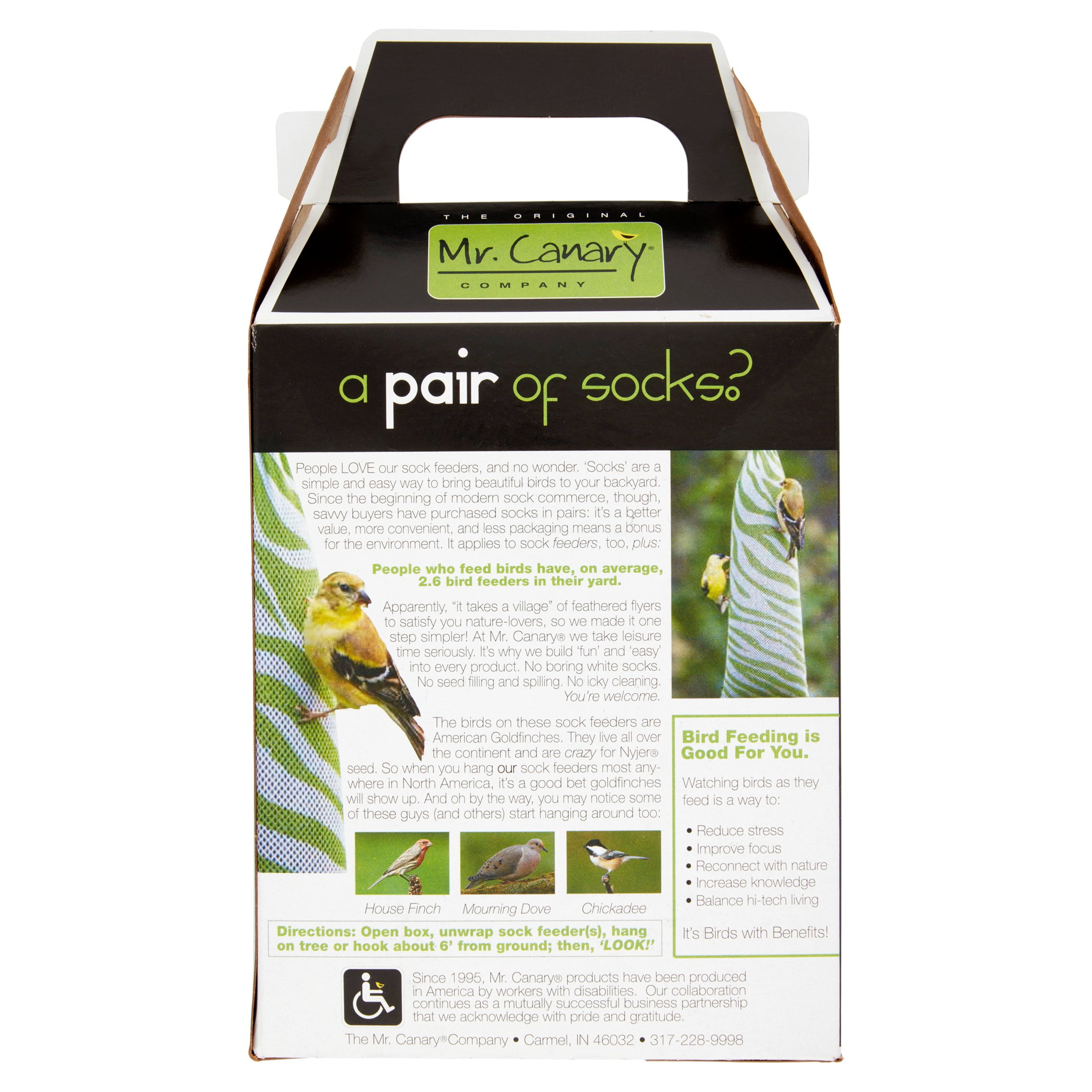 Mr Canary Thistle Sock Feeders Pair Of Socks Walmart Com