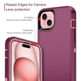thumbnail image 3 of Casetego for iPhone 15,15 Pro,15 Plus,15 Pro Max Case with 2 Pack Screen Protector,Military Grade Heavy Duty 3 in 1 Shockproof Protective Case for iPhone 15 Plus 6.7",Pink, 3 of 7