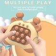 thumbnail image 2 of FIEWESEY Quick Push Console with Instant Sound Feedback,Handheld Fast Speed Pushing Game,Early Education Game Console,Pop it Fidget Toy Fast Push Game Decompression Toy (Brown), 2 of 7