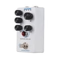 thumbnail image 1 of MOSKYAUDIO White Aluminum Alloy Guitar Bass Super Delay Effects Pedal with 4-Mode Modulation (No/Soft/Middle/Heavy), Blend/Time/Rate/Repeats Controls, True Bypass, 6.35mm I/O, DC 9V Power (Adapter, 1 of 7