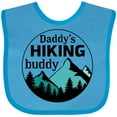thumbnail image 3 of Inktastic Daddy's Hiking Buddy with Mountains and Trees Boys or Girls Baby Bib, 3 of 4
