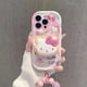 thumbnail image 2 of Popular entre las niñas helado Hola lindo gatito de dibujos animados con soporte funda de teléfono de silicona para iPhone 15 14 13 12 11 Pro max, 2 of 4
