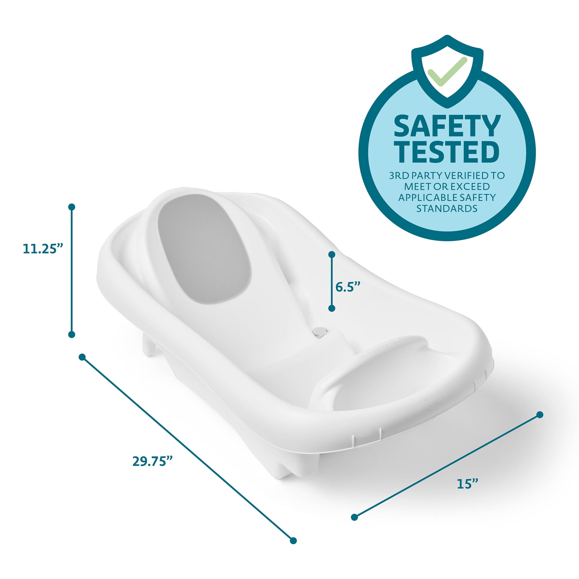 The First Years Sure Comfort Newborn to Toddler Tub, White