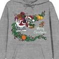 thumbnail image 2 of Tom & Jerry Christmas Goodie Bag Long Sleeve Gray Heather Adult Hooded Sweatshirt-Large, 2 of 4