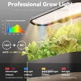 thumbnail image 3 of 12 Pods Hydroponics Growing System, Indoor Herb Garden with LEDs Full-Spectrum Plant Grow Light, Water Shortage Alarm, Automatic Timer, Height Adjustable, Ideal Gardening Gifts for Women,  Black Wood, 3 of 7