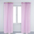thumbnail image 4 of Cortina de ventana transparente dormitorio balcón cortina de tratamiento de ventana (luz púrpura), 4 of 8