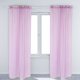 thumbnail image 4 of Cortina de ventana transparente dormitorio balcón cortina de tratamiento de ventana (luz púrpura), 4 of 8