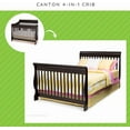 thumbnail image 4 of Full-Size Conversion Kit Bed Rails for Canton Deluxe Crib by Delta Children - #0050 (Dark Chocolate - 207), 4 of 5