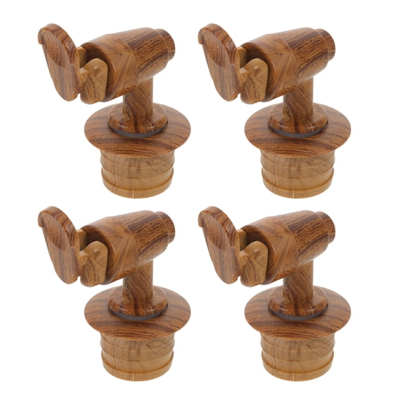 LOLIPPYY 4pcs Wooden Beverage Spigot: Wine Barrels Tap Wooden Water Spout for Drink Dispensers and Carafes - Outdoor and Indoor Beverage Faucet Tap for Milk Tea Buckets