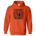 thumbnail image 2 of UGP Campus Apparel Straight Outta Cincinnati - Ohio Football Hometown Pride Hoodie - 3X-Large - Orange, 2 of 6