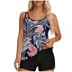 thumbnail image 1 of Conjunto de Bikini de Cintura Alta para Mujeres Traje de Baño de Bikini de Correa sin Espalda de Color Sólido con Sujetadores Acolchados Extraíbles, Nylon Spandex, para Vacaciones Piscina Playa, 1 of 7