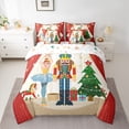 thumbnail image 2 of Manfei Cartoon Nutcracker Child Bedding Comforter Set 7 Pieces, Kawaii Fairy Tale Princess Full Bedding Set, Merry Christmas Reversible Fitted Sheet Flat Sheet, Breathable Home Decor, 2 of 7