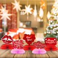 thumbnail image 4 of Diconna Valentine's Day Cubic Structure Centerpieces 9 Pcs 3D Heart Cupid Rose Paper Table Decorations for Party, 4 of 7