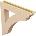 thumbnail image 5 of Ekena Millwork 3 1/2"W x 24"D x 24"H Thorton Traditional Rough Cedar Woodgrain TimberThane Bracket, Primed Tan, 5 of 6