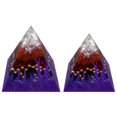 thumbnail image 1 of 2x de Cristal de Resina, Convertidor ergía tesanal, ergía pa Decoración de Estudio Zulema Pirámide de cristal, 1 of 8