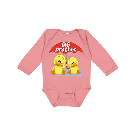 

Inktastic Big Brother Duck Boys Long Sleeve Baby Bodysuit