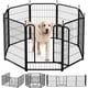 thumbnail image 1 of Corral plegable de 6 paneles con puerta para perros pequeños y medianos corral interior para camping patio 100x50x60 cm medio, 1 of 7