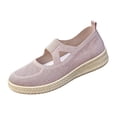 thumbnail image 2 of Domzle Orthopedic Shoes for Women Wide Width Breathable Knit Slip On Walking Sneakers with Arch Support Comfortable Lightweight Non Slip Casual Work Shoes Pink 38, 2 of 8