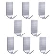 thumbnail image 1 of Stainless Steel Hooks Strong Adhesive Waterproof 8-Pack, 1 of 1