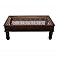 thumbnail image 3 of Farmhouse Style Antique Door Repurposed Coffee Table | Distressed Blue Center Table | Rustic Solid Wood Living Room Table | Unique Eclectic, 3 of 6