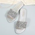 thumbnail image 5 of Censtreet Slides Sandals for Women Basic Slip On Flat Sandals Open Toe Comfort Beach Sandals Slippers for Casual Dressy Summer, 5 of 9