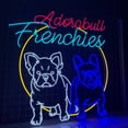 thumbnail image 2 of Handmadetneonsign Two French Bulldog Dog Neon Sign, Grooming Spa Wall Art Decor, Home Bedroom Wall Decor, 2 of 5