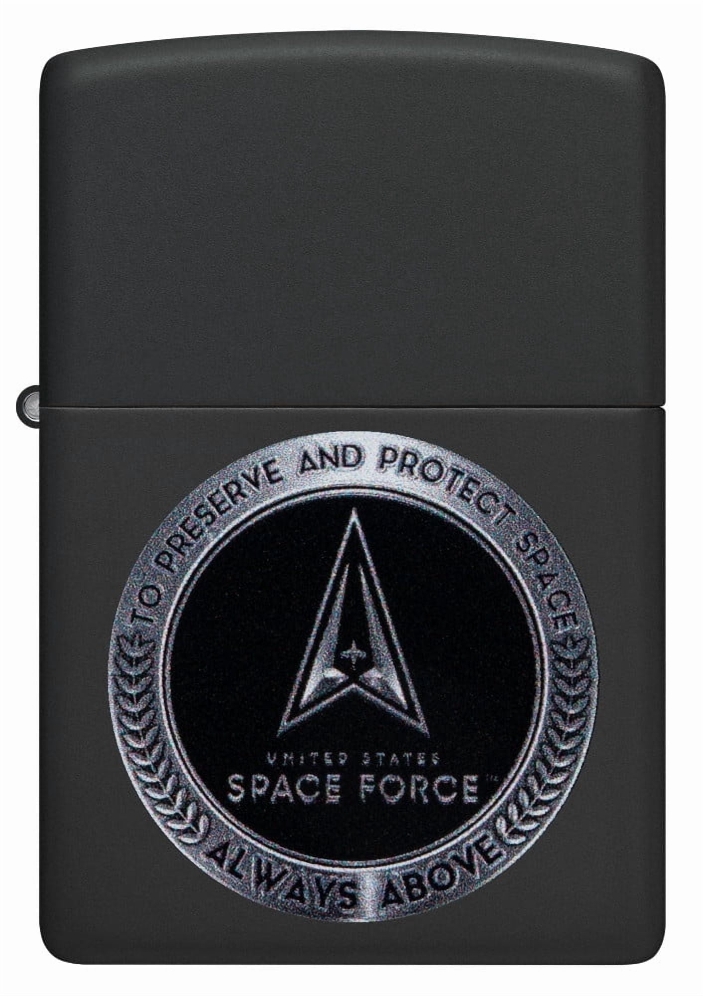 Zippo 48548 U.S. Space Force Design Black Windproof Pocket Lighter