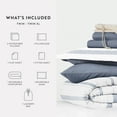 thumbnail image 3 of Noble Linens 8 Piece Dorm Bedding Bundle, Comforter & Sheet Set, Pillows, Laundry Bag, 3 of 8