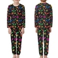 thumbnail image 2 of Renewold Softest Pajamas for Teens Boys and Girls 5Y-6Y Halloween Skin Friendly Fall Winter Sleepwear,Colorful Bats Breathable Stylish Sport Pullover Sweatsuit Loose Fit Pullover Loungewear, 2 of 5
