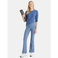 thumbnail image 2 of Athletic Works Women's and Women's Plus ButterCore Flare Pants, Sizes XS-4X, 2 of 6