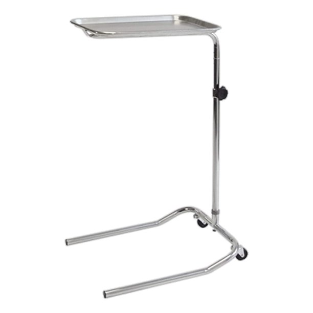 Instrument Tray Stand 19”UShaped Base Medical Tray Stand. Stainless