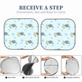 thumbnail image 6 of Salouo Cartoon Turtle Pattern Car Windshield Sun Shade Foldable | Front Windshield Shade for Sun, Heat and UV Rays | Interior Sun Protection-Medium, 6 of 6