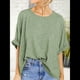 thumbnail image 4 of Camiseta Holgada Informal de Verano de Corta para Mujer. Verde XXL, 4 of 8