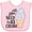 AD-Pink, variant on Inktastic All You Need is Ice Cream with Ice Cream Cone Boys or Girls Baby Bib