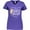 Purple, variant on Inktastic Ohio Strong with State Silhouette and Pink Flowers Women's V-Neck T-Shirt