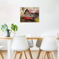 thumbnail image 2 of Rustic Farmhouse Canvas Wall Art Old Car and Cattle with Barn Framed Canvas Art Farm Cow and Sunflowers Canvas Wall Art Decor for Living Room Brown Bedroom Bathroom Decor, 16 x 12 inch, 2 of 6