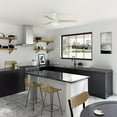 thumbnail image 5 of Hunter 52 inch Indoor Ceiling Fan with LED Light - White Modern Ceiling Fan with Pull Chain, For Bedroom or Living Room, Low Profile Mount, No Remote, 3 Blades - Brunner 51972, Matte White, 5 of 14