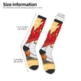 thumbnail image 2 of Knee High Socks for Men and Women, Halloween Happy Old Man E Althletic Compression Socks, Support Long Tube Socks for Outdoor Sport, Calf Socks, High Stockings for Women Men, 2 of 7