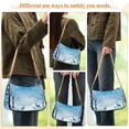 thumbnail image 5 of Deers Snow Trees BlueWomen Small Shoulder Bag Crossbody Tote Hobo Bags Purse Clutch Handbags with Chain Strap for Women, 5 of 7