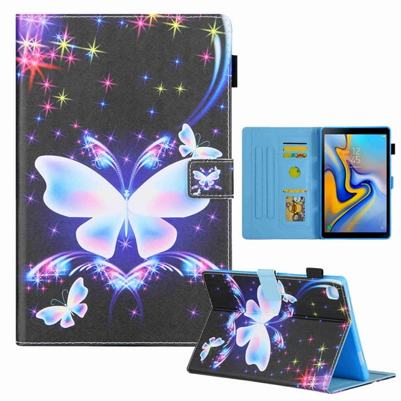 Galaxy Tab A 8.0 inch T290 T295 Case, Dteck Flip Stand PU Leather Wallet Cover with Cards Slots Full Body Protective Case for Samsung Galaxy Tab A 8.0 2019 Release Model, Butterfly