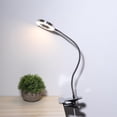 thumbnail image 1 of Nikou USB Clip Lamp Adjustable LED Clip Reading Light Dimmable Reading Light for Office Tattoo Beauty(Silver), 1 of 7