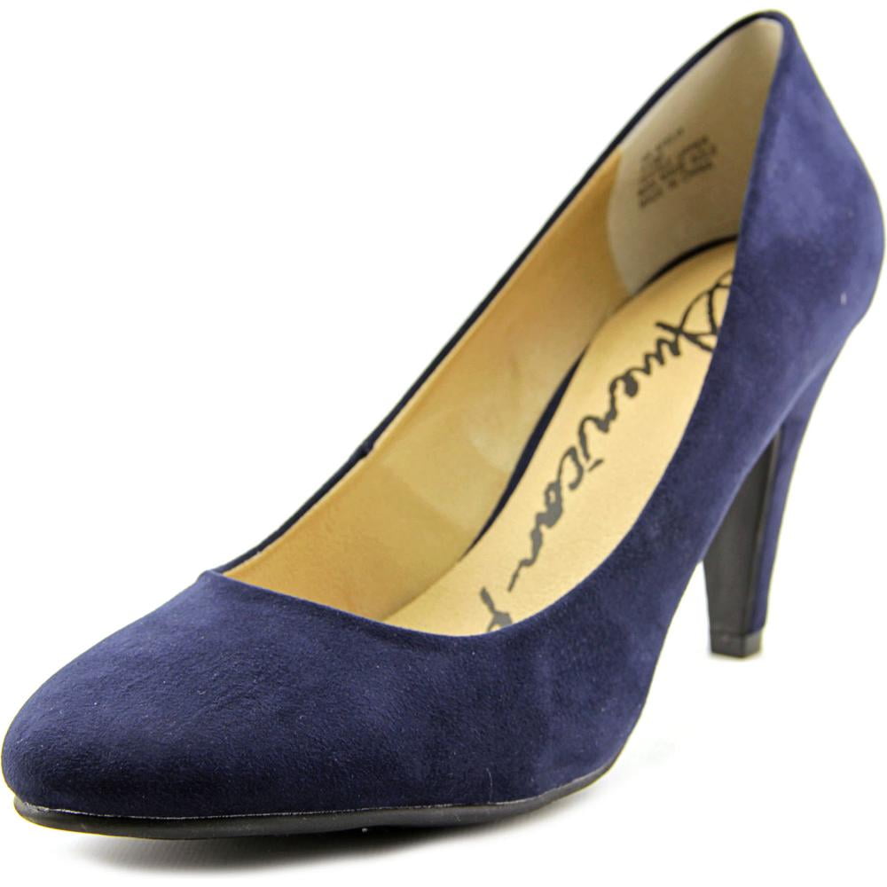 American Rag Womens Felix Fabric Round Toe Classic Pumps 3 Heel Shoe 10 M  Blue - Walmart.com