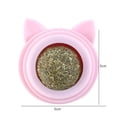 thumbnail image 2 of Bola de hierba gatera giratoria, bolas de hierba gatera seguras naturales, suministros de salud para mascotas de juguete (rosa) Tmvgtek Para estrenar, 2 of 8