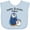 Blue, variant on Inktastic Happy Birthday, Papa- Cute Penguins Boys or Girls Baby Bib
