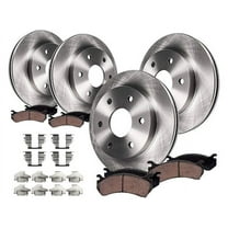 Front and Rear Brake Pad and Rotor Kit - Compatible with 2007 - 2016 GMC Acadia 2008 2009 2010 2011 2012 2013 2014 2015