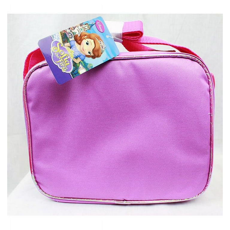 Disney Princess Sofia the First Lunch Box Bag with Flowers, Zipper