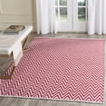 thumbnail image 2 of Safavieh Montauk 3' X 5' Hand Woven Cotton Pile Rug in Red and Ivory, 2 of 3